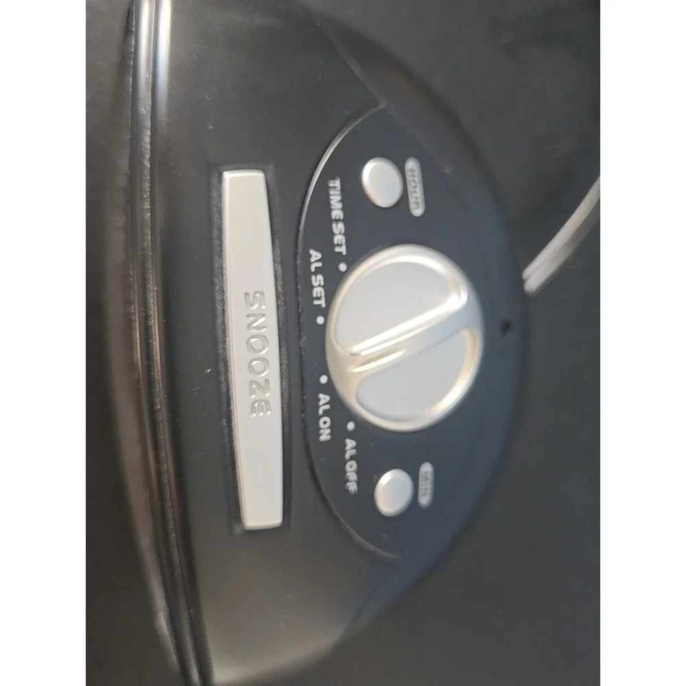 Equity Digital Alarm Clock Model 30227 30228 Electric Battery Backup Black